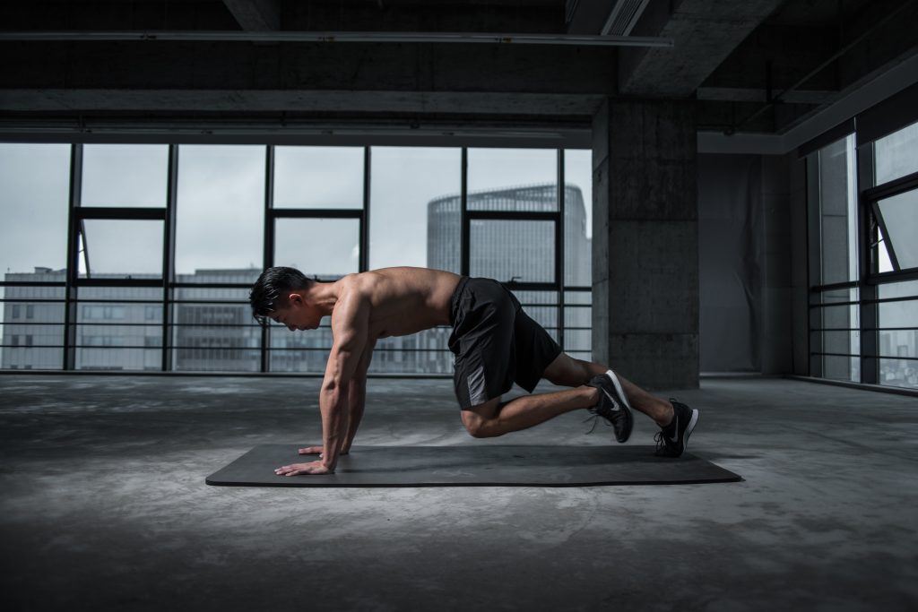 Man training after testosterone optimization